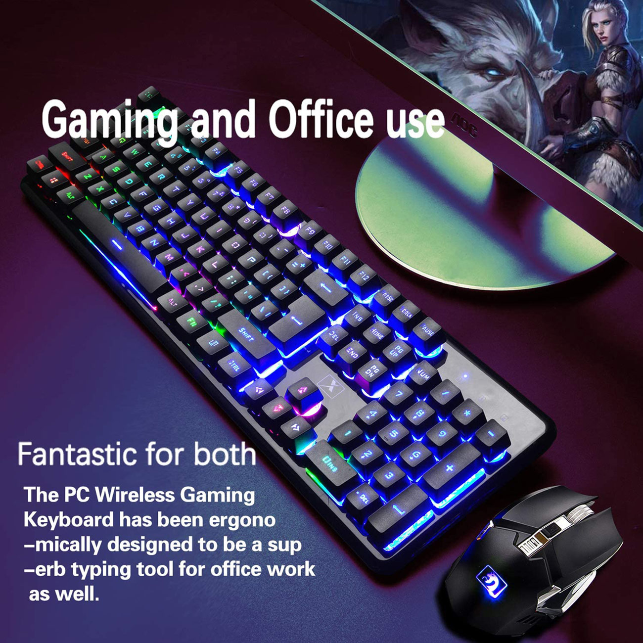 Dongguan Li Hao Hardware Tech Co., Ltd Wireless Gaming Keyboard Mouse Combo